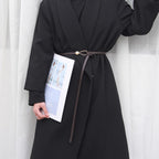 Women's Knot Strap Belt with Gold Buckle for Dress Waist 7
