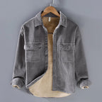 Men's Sherpa-Lined Corduroy Shacket Button-Front 1