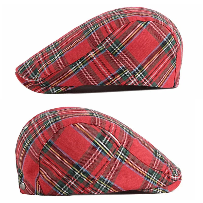 Harrison | Classic Plaid Flat Cap 7