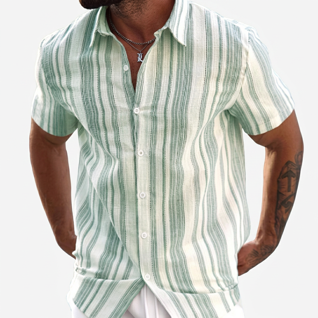 Isaac | Casual Striped Shirt Button Up Shirt 2