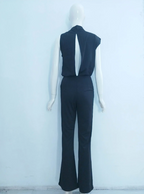 Arielle | Elegant Sleeveless Draped Wide-Leg Jumpsuit 15