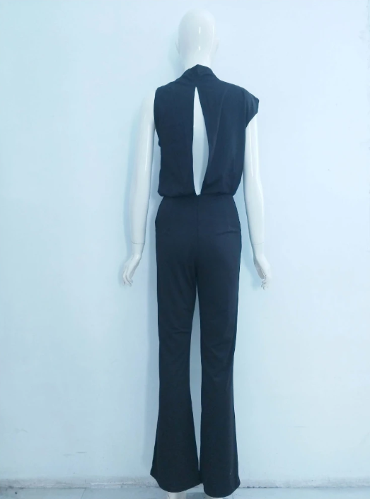 Arielle | Elegant Sleeveless Draped Wide-Leg Jumpsuit 15