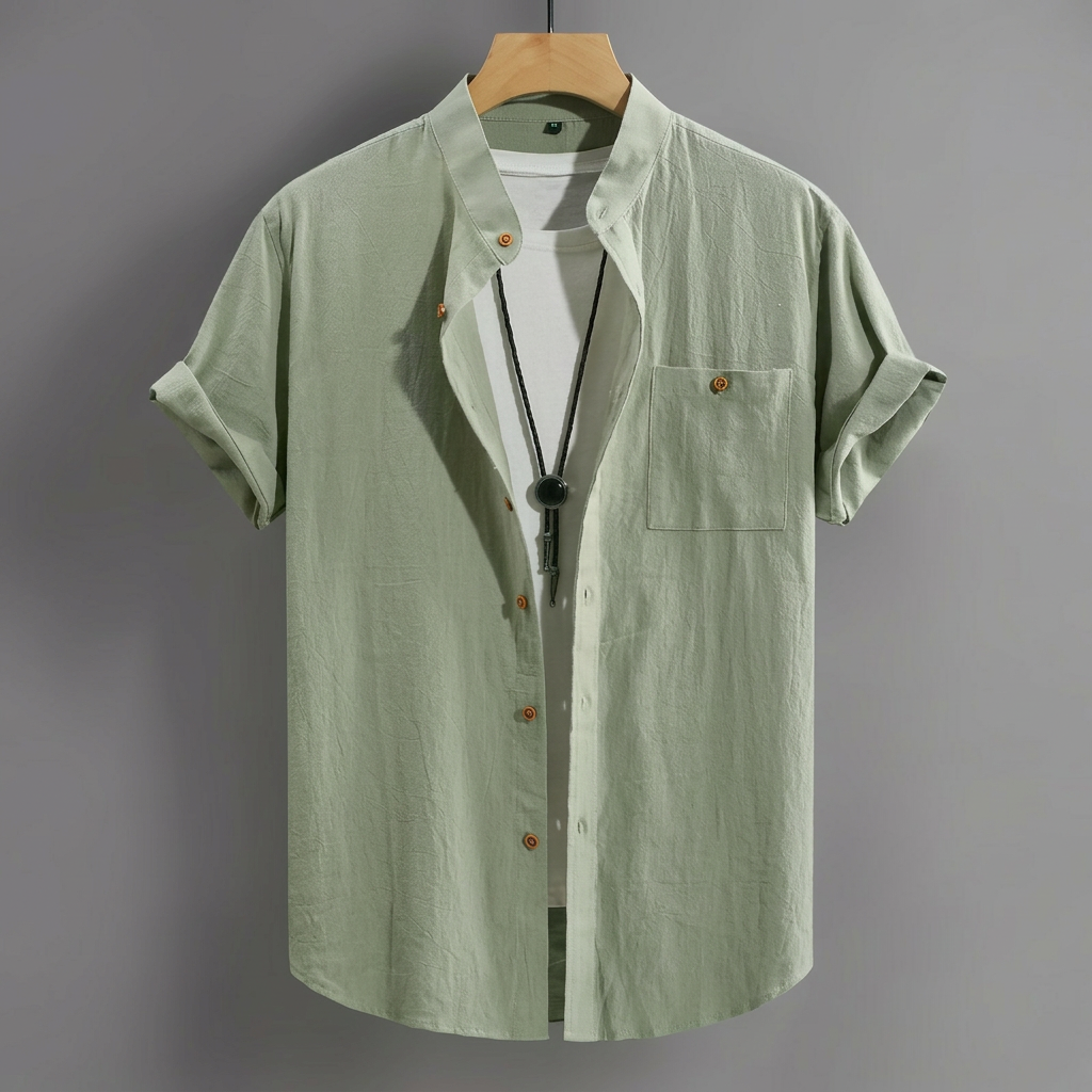 Kael | Textured Casual Short Sleeve Shirt 1
