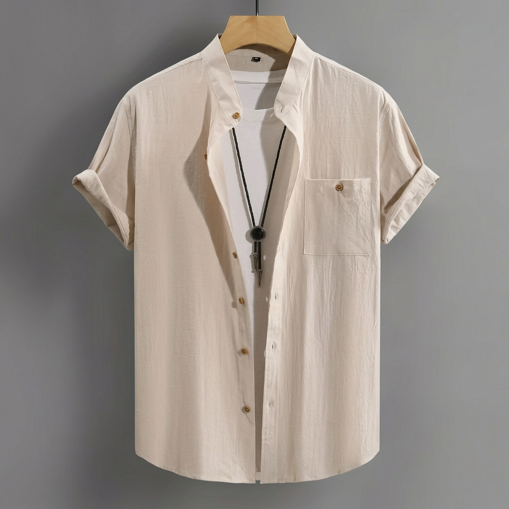 Kael | Textured Casual Short Sleeve Shirt 4