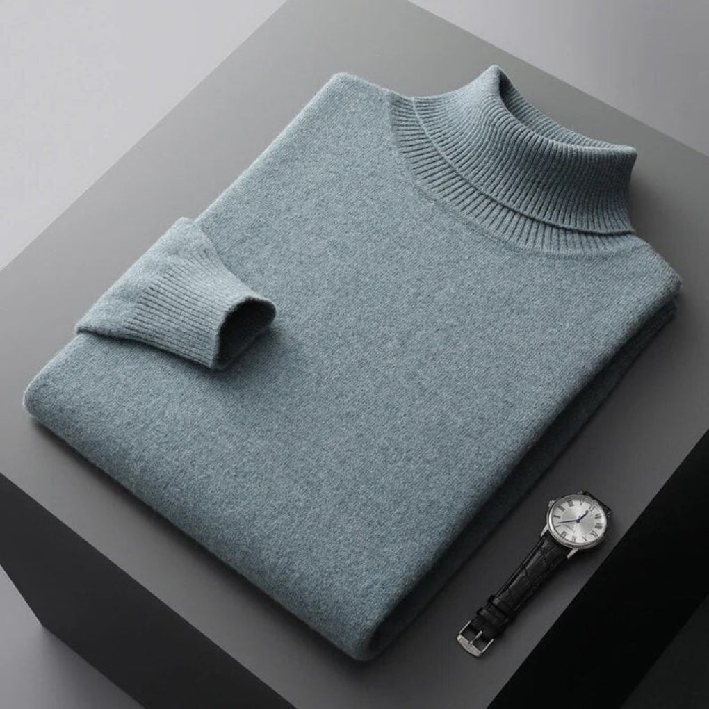 Men's Turtleneck Sweater Long Sleeve Relaxed Fit 6