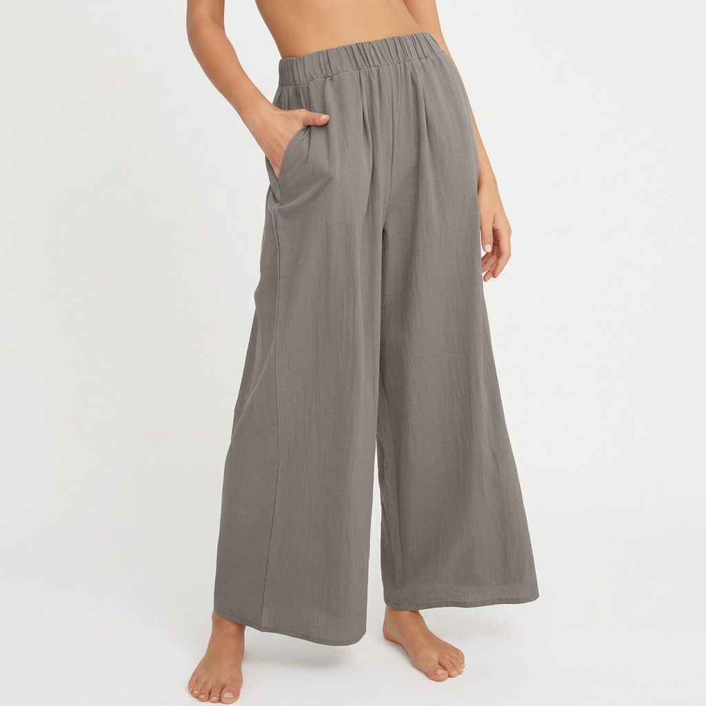 Lisanne | Capri Stretchable Wide Leg Pants 4