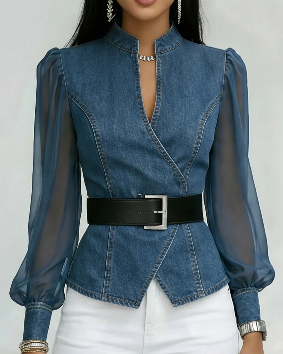Bernadette | Belted Statement Top 1