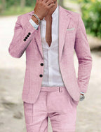 Jamie | Tailored Single Breasted Two-buttons 2 Pieces  Suit 3