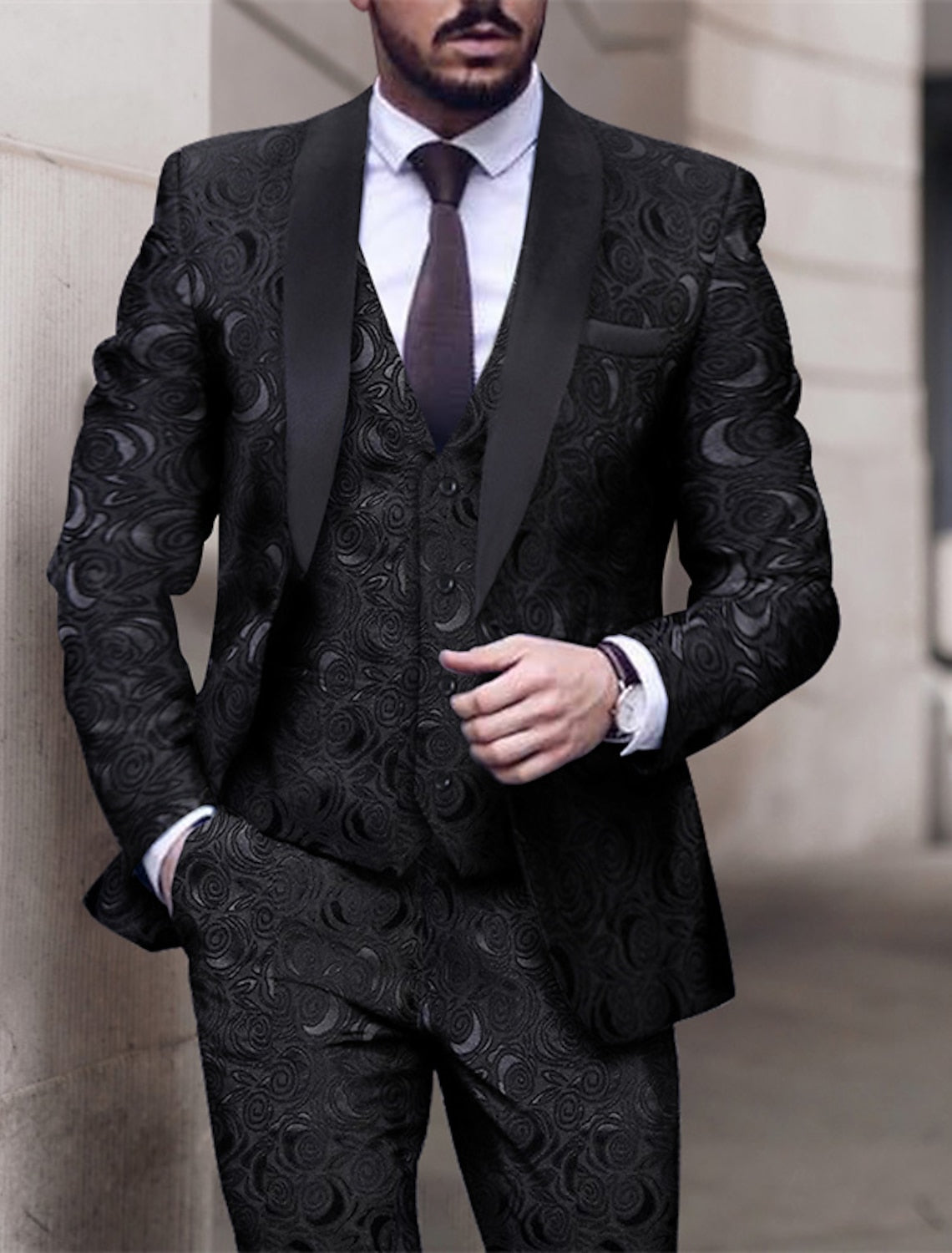 Lewis | Stylish Tailored Single Breasted 3 Pieces Suit 1