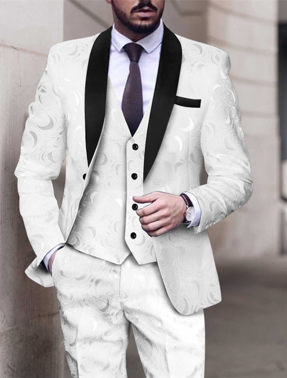 Lewis | Stylish Tailored Single Breasted 3 Pieces Suit 2