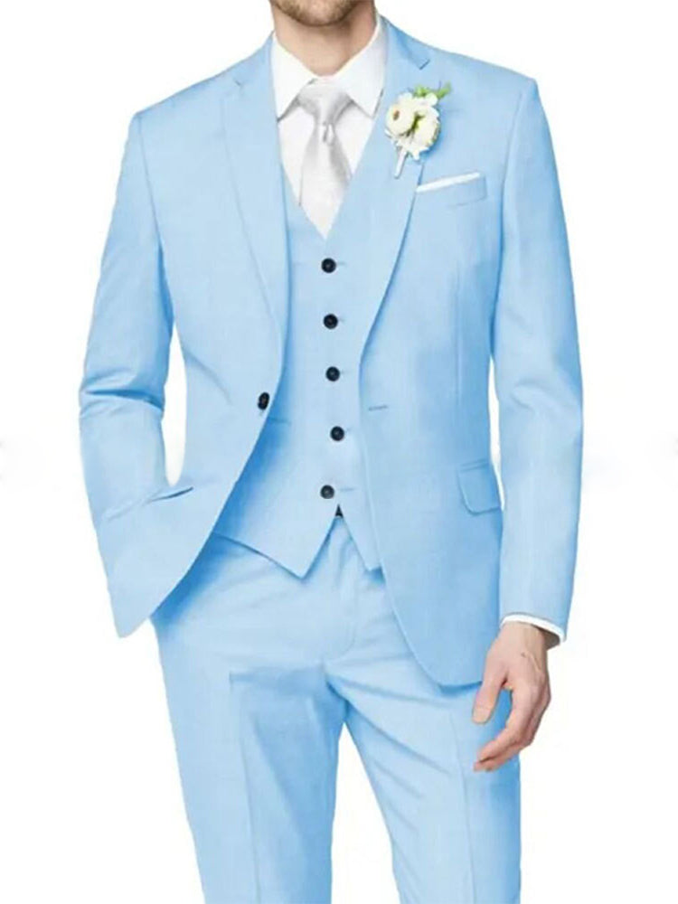 Nathan | Formal Notch Tailored One-Button Suit 9
