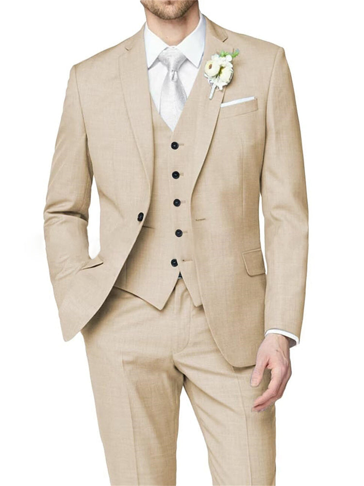 Nathan | Formal Notch Tailored One-Button Suit 8