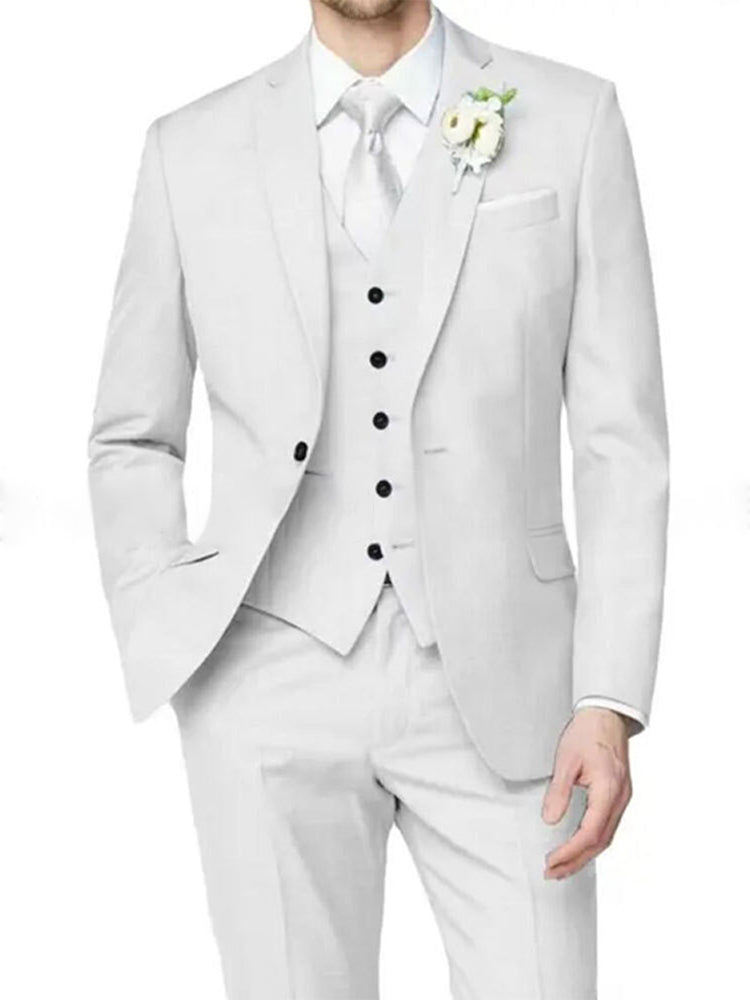 Nathan | Formal Notch Tailored One-Button Suit 2