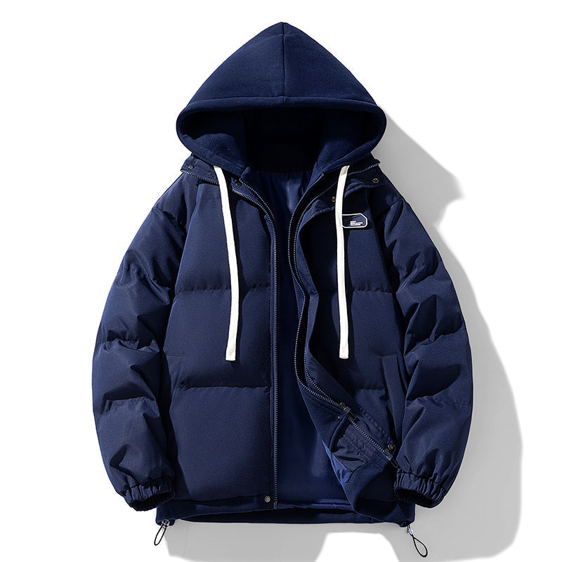 Men's Quilted Puffer Jacket with Hood and Elastic Cuffs 5