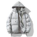 Men's Quilted Puffer Jacket with Hood and Elastic Cuffs 3