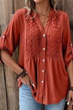 Marnie | Elegant Wide Sleeve V-Neck Blouse 4