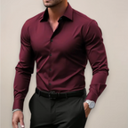 Nathan | Stylish Tailored Long Sleeve Shirt 2