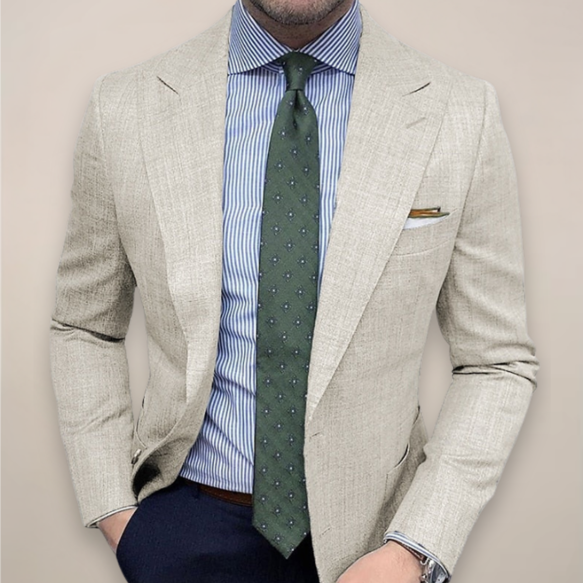 Harrison | Classic Textured Slim-Fit Blazer 3