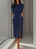 Dalia | Midi Dress with Side Slit 5
