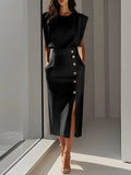 Dalia | Midi Dress with Side Slit 6