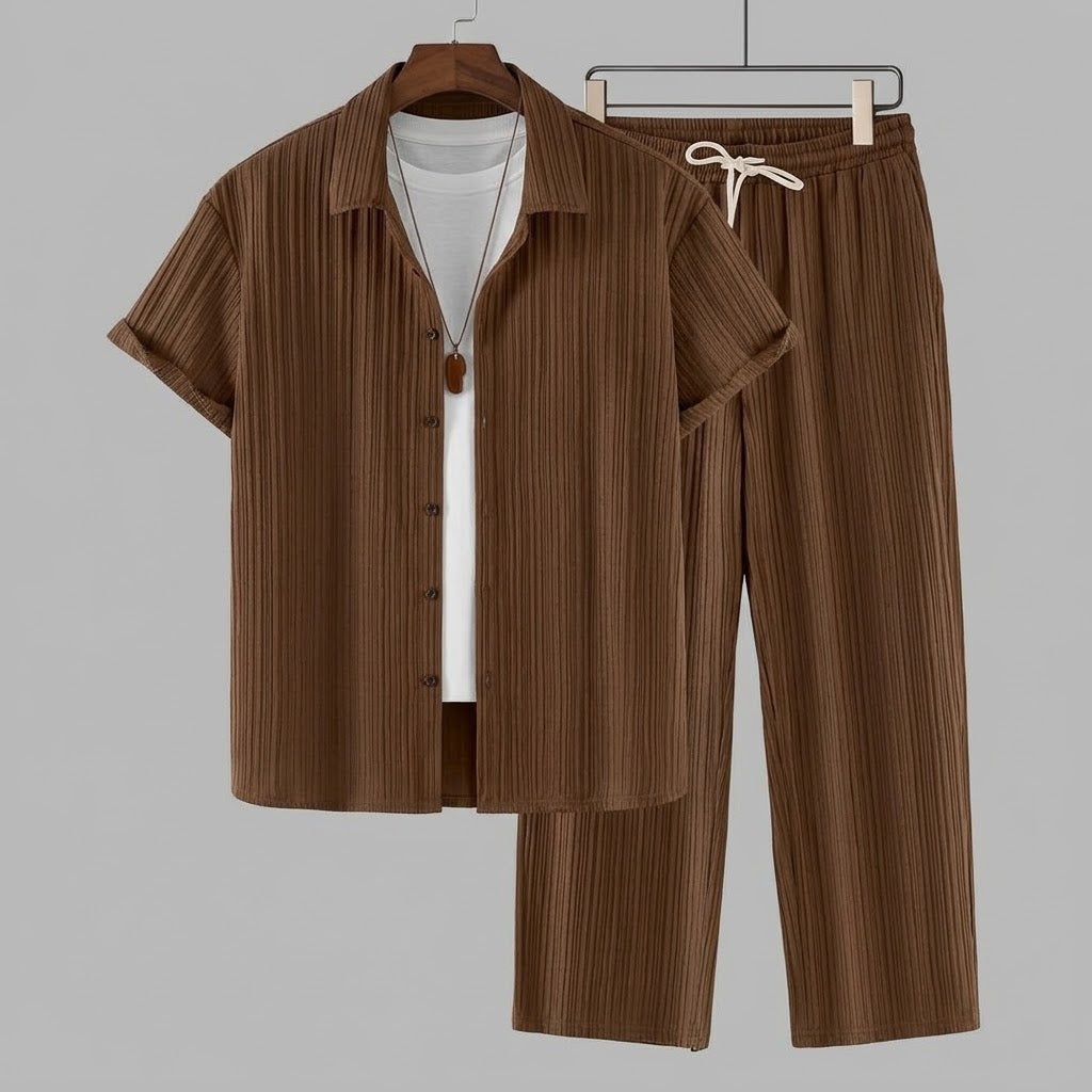 Mitchell | Classic Collar Shirt and Pant Set 3