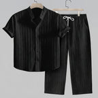 Mitchell | Classic Collar Shirt and Pant Set 1