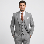 Morgan | Classic Tailored 3-Piece Solid Suit 4