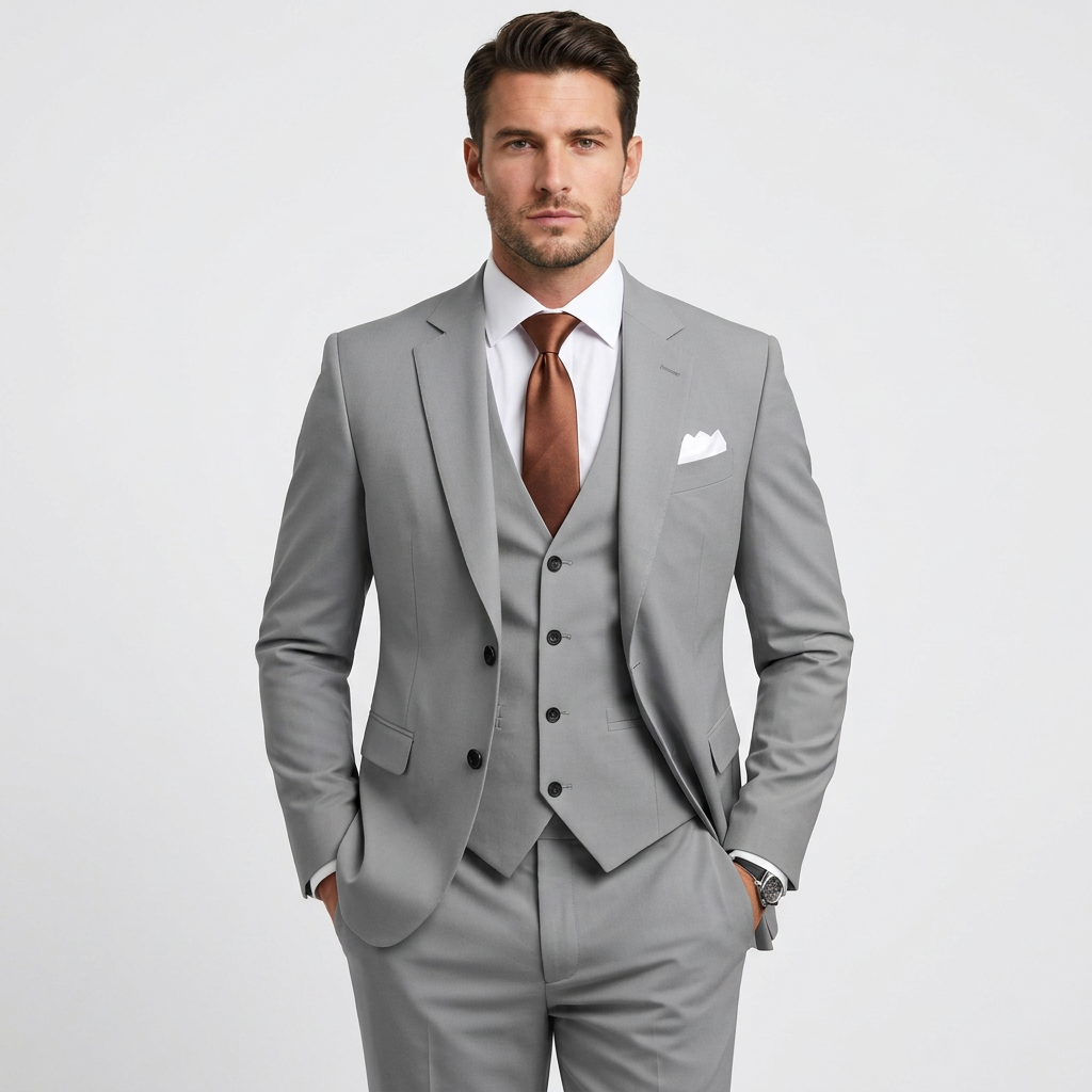 Morgan | Classic Tailored 3-Piece Solid Suit 4
