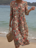 Queenie | Classic Printed Summer Dress 1