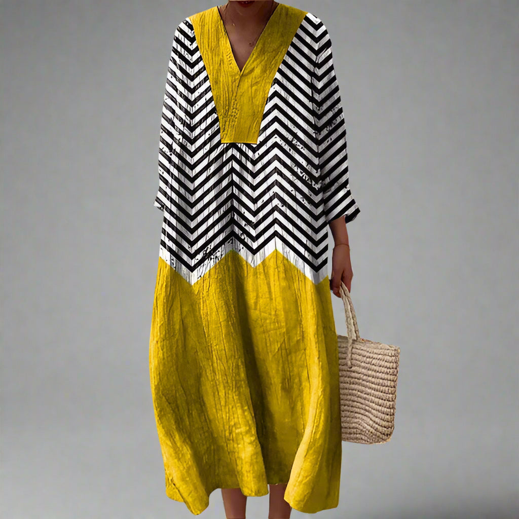 AINSLEY | ELEGANT GEOMETRIC DRESS 1