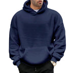 Men's Oversized Sherpa Fleece Hoodie Pullover 17