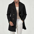 Men's Double-Breasted Peacoat with Wide Lapels 1