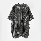 Women's Patchwork Kimono Cape Oversize Open Front 3