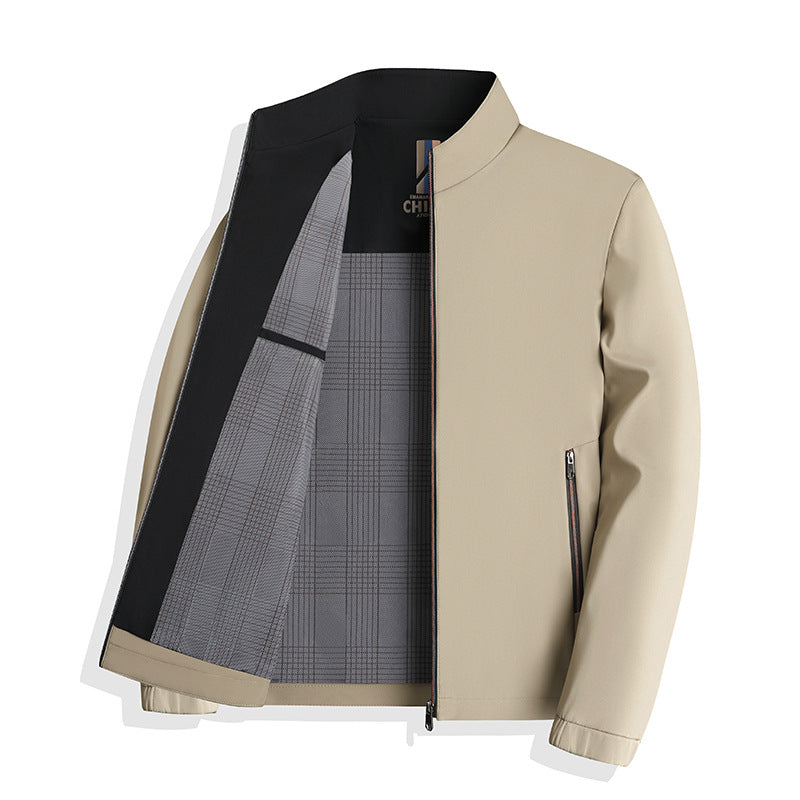 Men's Lightweight Harrington Jacket with Stand Collar 8