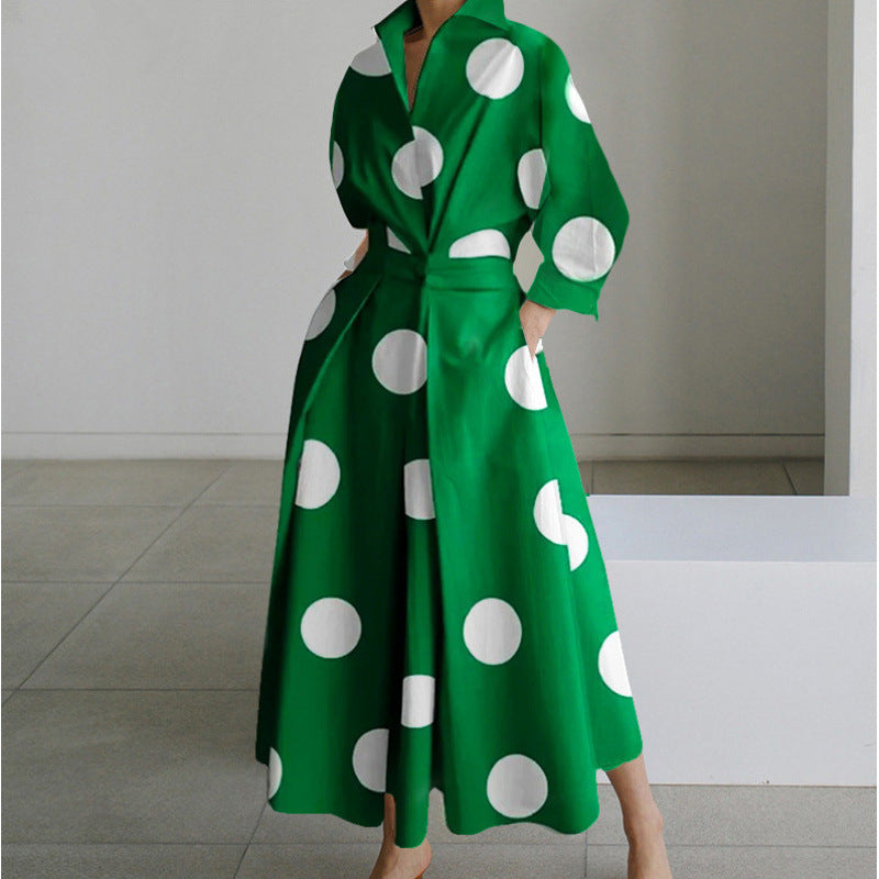 Vienna | Elegant Front Wrap Collared Maxi Dress 11