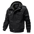 Men's Hooded Field Jacket with Sherpa Lining and Cargo Pockets 3