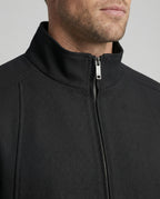 Men's Harrington Jacket with Stand Collar and Zip Front 2