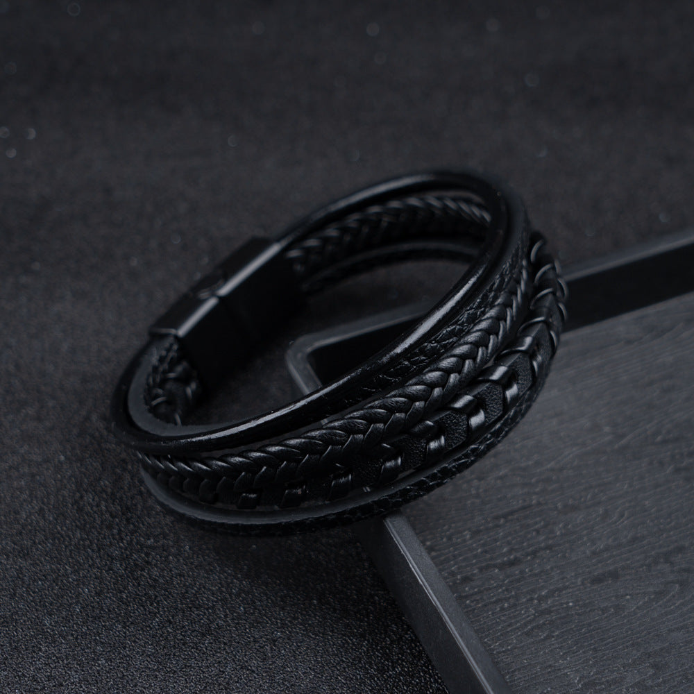 Felix | Braided Leather Viking Bracelet 8