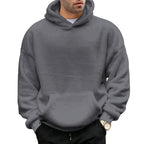 Men's Oversized Sherpa Fleece Hoodie Pullover 14