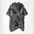 Women's Patchwork Kimono Cape Oversize Open Front 1