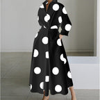 Vienna | Elegant Front Wrap Collared Maxi Dress 5