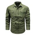 Men's Long Sleeve Field Shirt with Chest Pockets 1