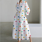 Vienna | Elegant Front Wrap Collared Maxi Dress 4
