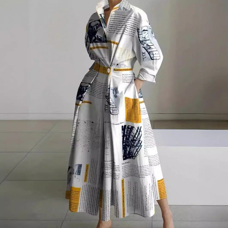 Vienna | Elegant Front Wrap Collared Maxi Dress 1