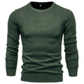 Men's Crew Neck Pullover with Ribbed Cuffs and Hem 1