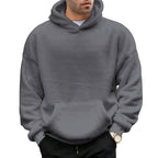 Men's Oversized Sherpa Fleece Hoodie Pullover 3
