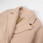 Women's Belted Coat Double-Breasted Long Teddy Coat 4