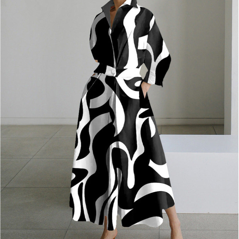Vienna | Elegant Front Wrap Collared Maxi Dress 10