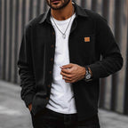 Men's Corduroy Shirt Jacket with Button Front Chest Pocket 3