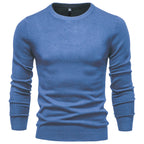 Men's Crew Neck Pullover with Ribbed Cuffs and Hem 4